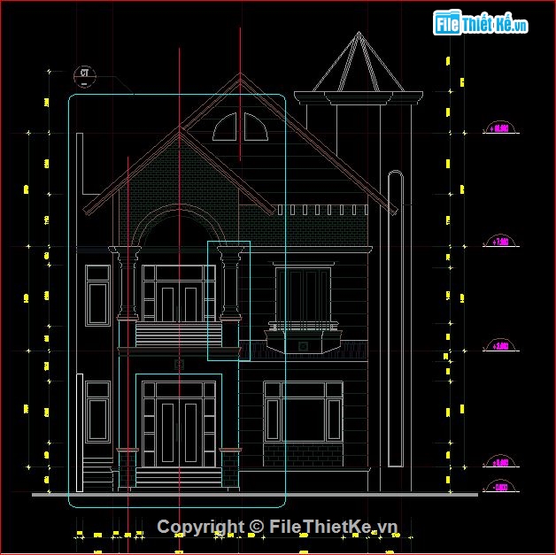 biệt thự đẹp,kiến trúc đẹp,kiến trúc biệt thự,kiến trúc biệt thự 8x13.5m