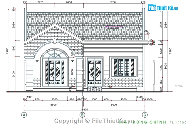 nhà mái thái,Bản vẽ full,nhà phố mái thái đẹp,biệt thự  12.8x25m