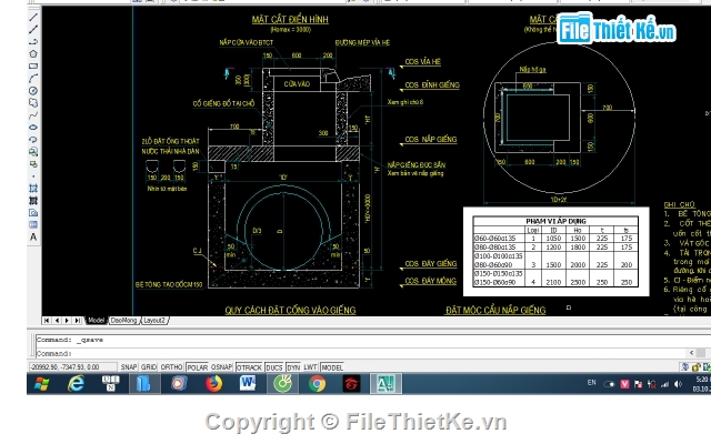 bản vẽ hố ga,bản vẽ bó vỉa,bản vẽ giếng thăm,bó vỉa và hố ga,bố trí cốt thép nắp giếng thăm