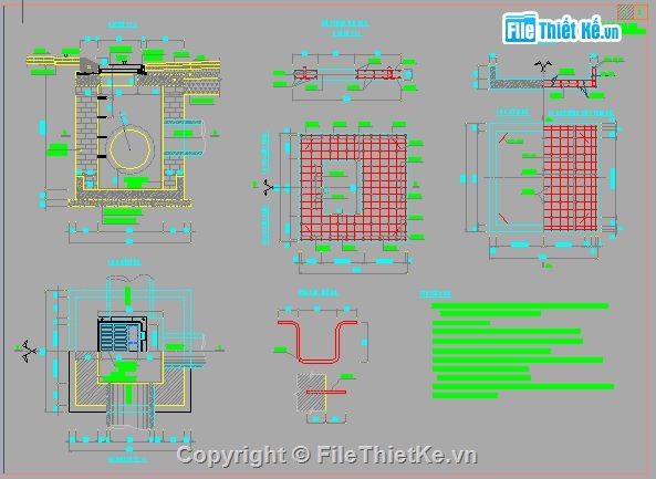 hệ thống thoát nước mưa,Bản vẽ cấp thoát nước,thu nước của cống bản,Cống thoát nước khẩu độ 500,Hố ga,Ga thu thăm kết hợp