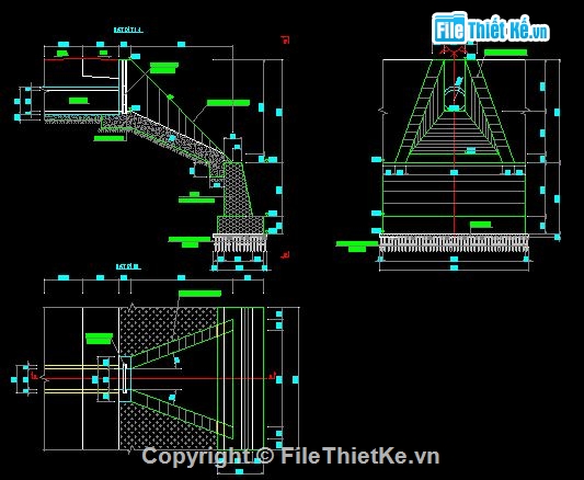 hệ thống thoát nước mưa,Bản vẽ cấp thoát nước,thu nước của cống bản,Cống thoát nước khẩu độ 500,Hố ga,Ga thu thăm kết hợp