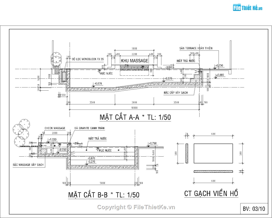 thiết kế hồ bơi,bản vẽ hồ bơi,autocad hồ bơi