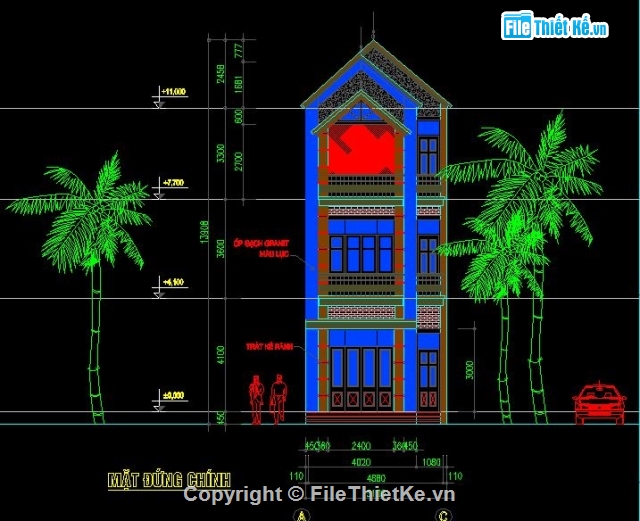 kiến trúc nhà ở,Bản vẽ nhà phố,Kiến trúc nhà phố,kiến túc 3 tầng