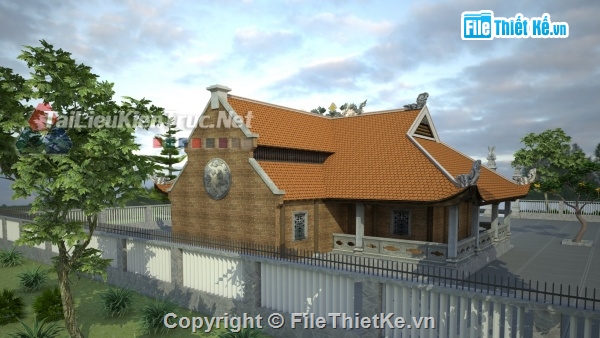 Bản vẽ Đình,đình,cad đình làng
