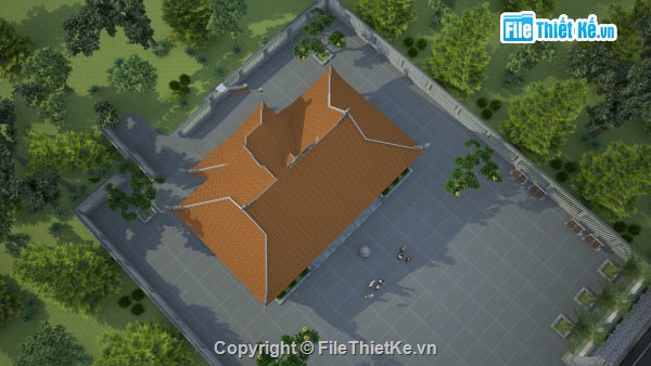 Bản vẽ Đình,đình,cad đình làng