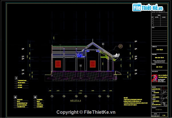 Bản vẽ Đình,đình,cad đình làng