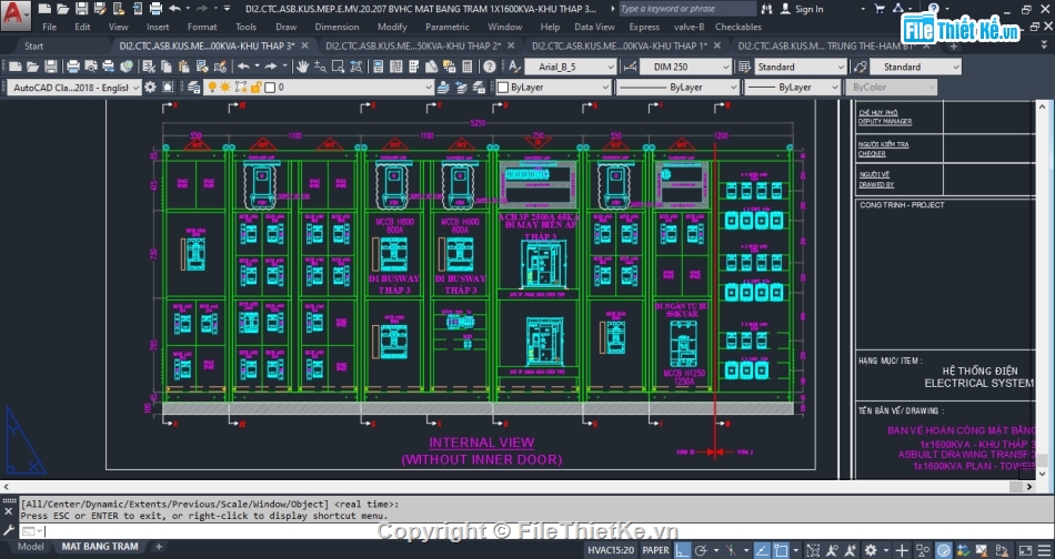 bản vẽ cơ điện chung cư,thiết kế hệ thống điện chung cư,cad thiết kế trạm BOH hệ thống điện trung thế,Bản vẽ hoàn công xây dựng mới đường dây trung thế