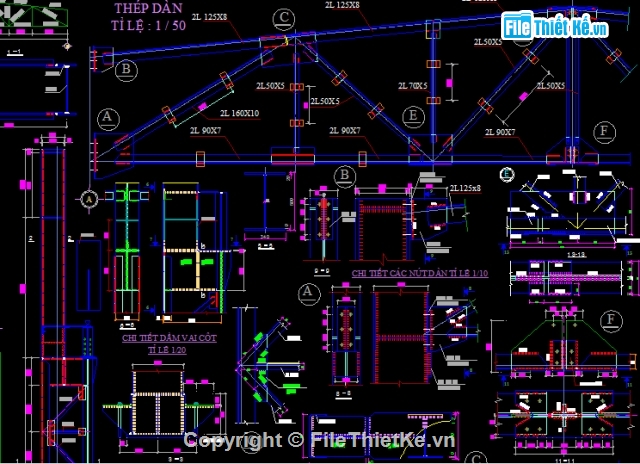 kết cấu nhà thép,Bản vẽ nhà thép,kết cấu khung nhà