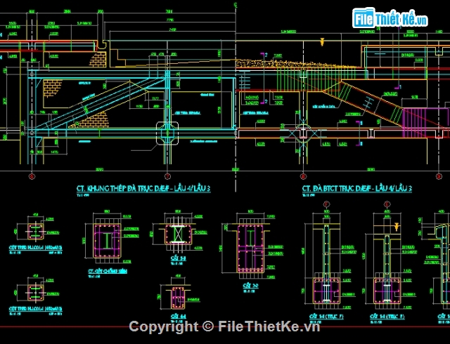 bản vẽ kết cấu khách sạn,thiết kế khách sạn,khách sạn phương đông,đà sàn khách sạn