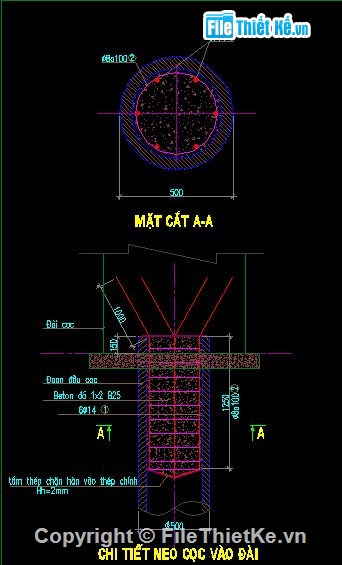 thiết kế móng cẩu tháp,kết cấu móng,kết cấu móng cẩu tháp