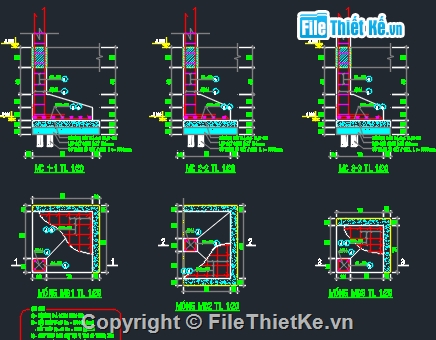 móng dầm sàn cột,nền móng băng,nền móng công trình,móng cột,móng,BẢN VẼ BIỆT THỰ PHỐ