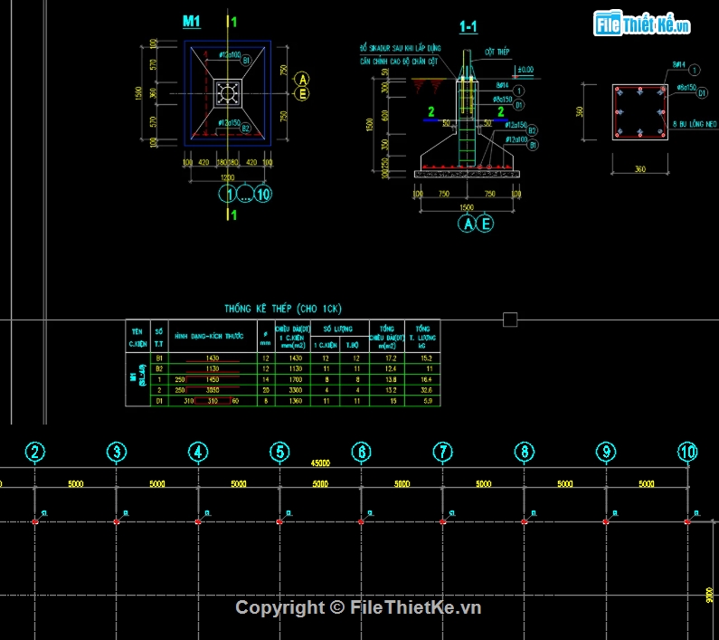 nhà để xe 3 khoang,nhà để xe file cad,file cad nhà để xe