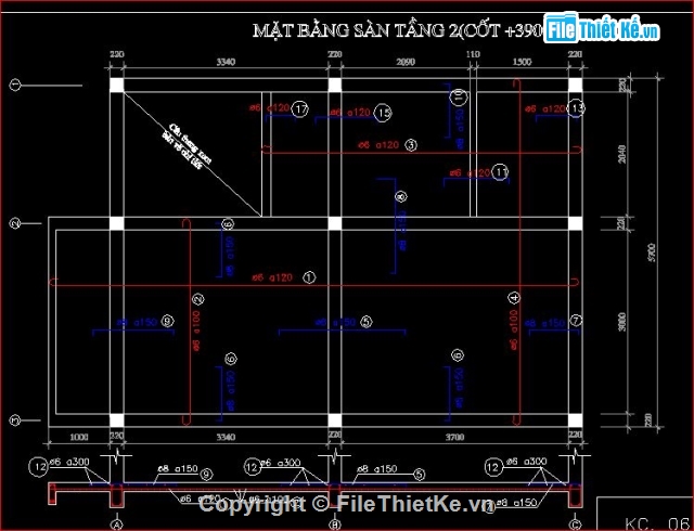 Làm móng nhà ống 3 tầng ban ve ket cau nha pho 3 tang day du chi tiet 8416 - Làm móng nhà ống 3 tầng