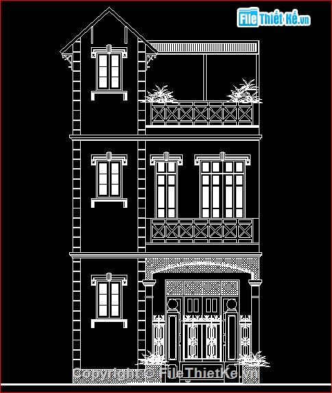 Bản vẽ nhà phố,nhà 3 tầng,kết cấu nhà 3 tầng