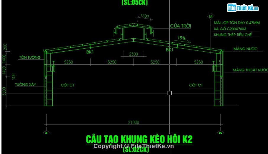 Bản vẽ cột kèo nhà xưởng 21m,Bản vẽ cửa nóc gió nhà xưởng,Bản vẽ dầm cầu trục nhà xưởng,Bản vẽ kết cấu nhà xưởng 21m