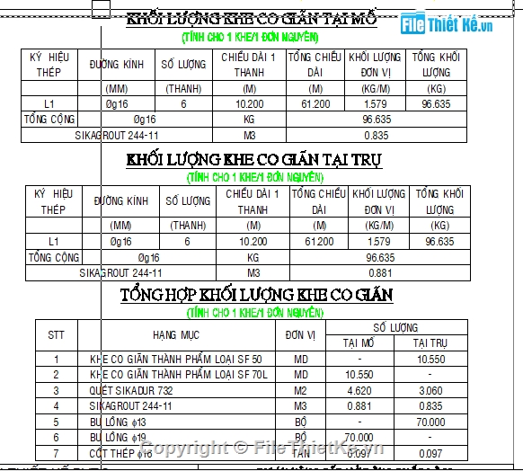 Bản vẽ khe co dãn cao su,khe co giãn,cao su,khe co giãn cao su,Bản vẽ full,Bản vẽ autocad