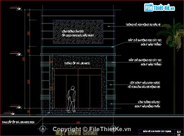 mẫu nhà trệt,nhà trệt 1 mái,nhà trệt mái dốc,nhà trệt kích thước 5 x 19m