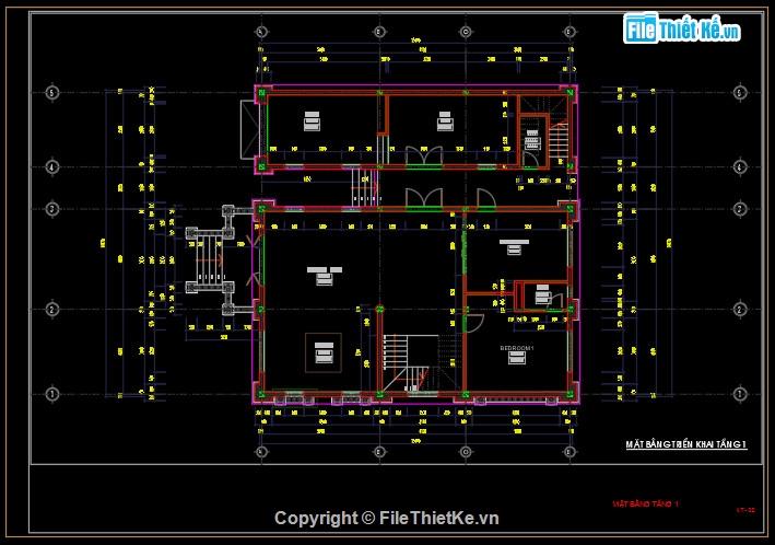 Bản vẽ biệt thự 2 tầng,Nhà biệt thự 2 tầng mái thái,Bản vẽ autocad nhà biệt thự 2 tầng,biệt thự 2 tầng,NHÀ 2 TẦNG 14.6X15M