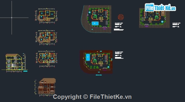 bản vẽ biệt thự,bản vẽ 2 tầng,bản vẽ biệt thự 2 tầng,biệt thự 2 tầng,thiết kế biệt thự