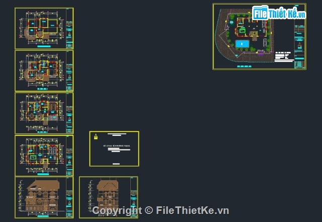 bản vẽ biệt thự,bản vẽ 2 tầng,bản vẽ biệt thự 2 tầng,biệt thự 2 tầng,thiết kế biệt thự