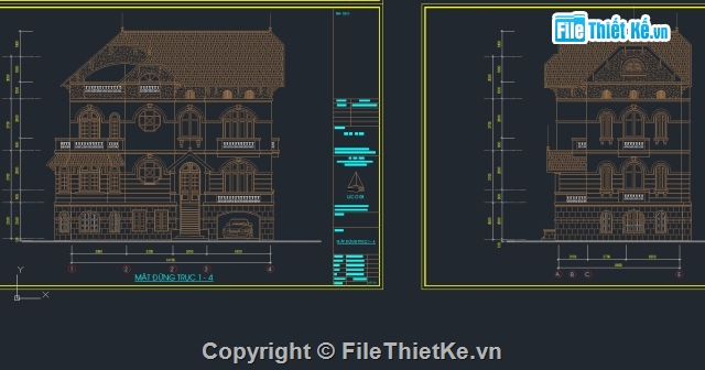 bản vẽ biệt thự,bản vẽ 2 tầng,bản vẽ biệt thự 2 tầng,biệt thự 2 tầng,thiết kế biệt thự