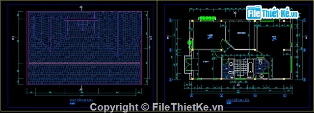 biệt thự 8x13.5,bản vẽ biệt thự 2 tầng,biệt thự đẹp 2 tầng