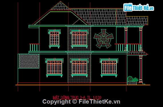 Bản vẽ,biệt thự đẹp,9.6x17,2 tầng,biệt thự kiến trúc đẹp,kiến trúc đẹp