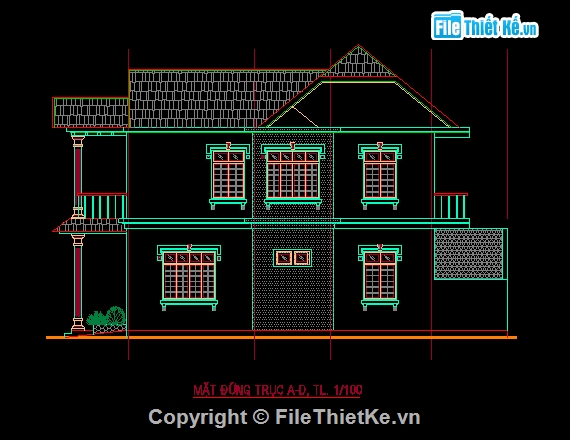 Bản vẽ,biệt thự đẹp,9.6x17,2 tầng,biệt thự kiến trúc đẹp,kiến trúc đẹp