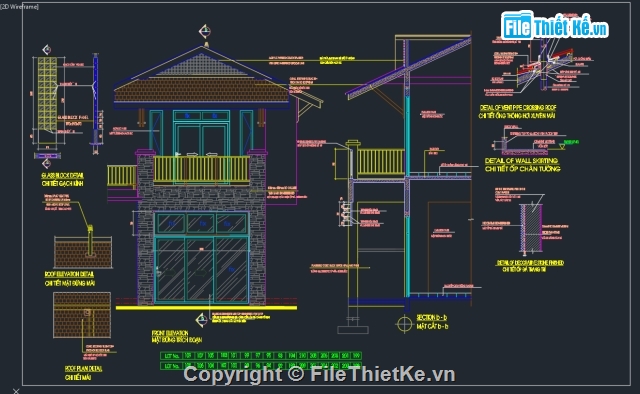 Biệt thự đôi,Biệt thự song lập,Biệt thự 2 tầng,Bản vẽ biệt thự song lập