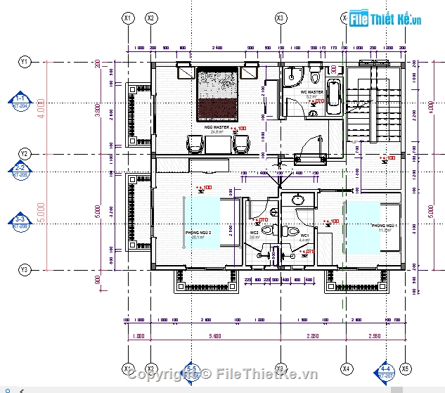 kiến trúc 3 tầng,nhà 3 tầng,bản vẽ revit biệt thự 3 tầng,biệt thự 3 tầng 9x11.2m,biệt thự 3 tầng