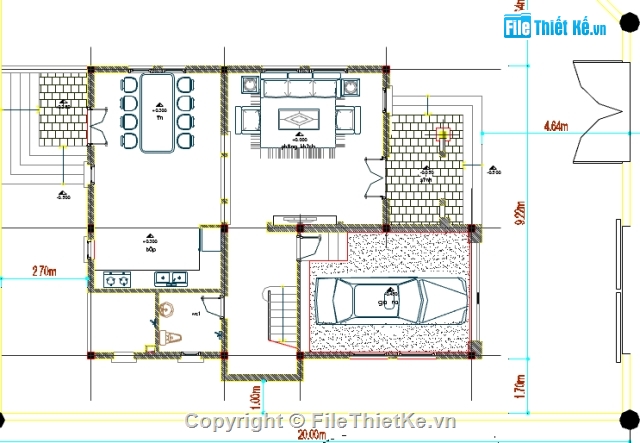 bản vẽ biệt thự 3 tầng,kiến trúc 3 tầng,thiết kế biệt thự,biệt thự hiện đại