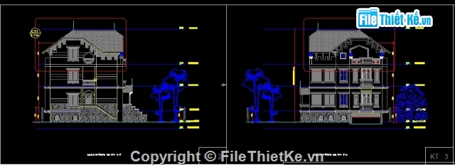 bản vẽ biệt thự cổ điển KT 9.72x9.72m,Bản vẽ biệt thự cổ điển 3 tầng,bản vẽ biệt thự kích thước 9.72x9.72,Biệt thự cổ điển Kt 9.72x9.72m cao 3 tầng