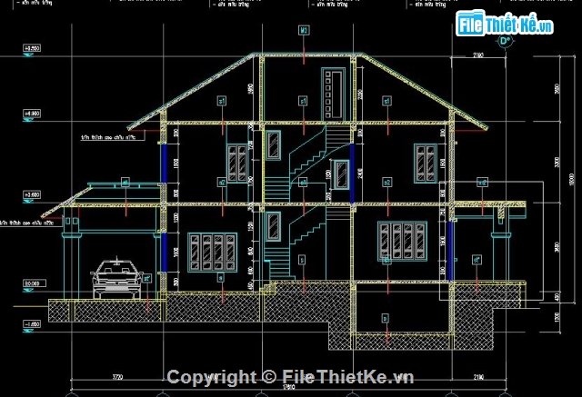 ban ve kien truc biet thu kieu thai dep 222926 - Tìm Hiểu Bản Vẽ Chi Tiết Dùng Để Làm Gì ? Trình Tự Đọc Bản Vẽ Chi Tiết