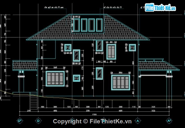 ban ve kien truc biet thu kieu thai dep 222930 - Tìm Hiểu Bản Vẽ Chi Tiết Dùng Để Làm Gì ? Trình Tự Đọc Bản Vẽ Chi Tiết