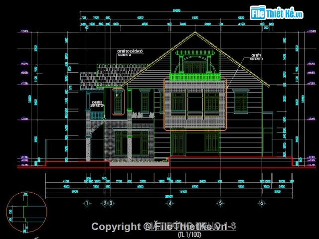 biệt thự 2 tầng,kiến trúc 2 tầng,biệt thự 10x25m,nhà 2 tầng mái thái