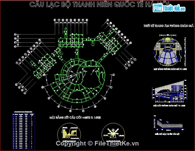 câu lạc bộ Hà nội,câu lạc bộ thanh niên quốc tế hà Nội,kiến trúc câu lạc bộ