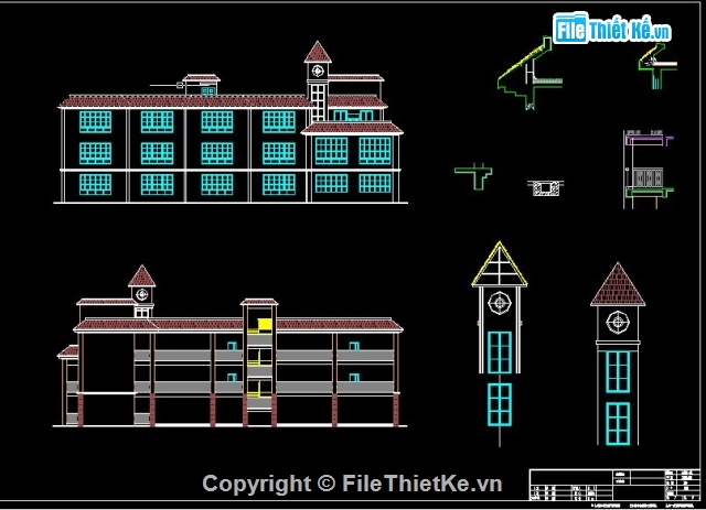 vẽ trường học,trường học,Bản vẽ chi tiết,kiến trúc trường học