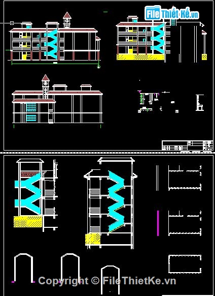 vẽ trường học,trường học,Bản vẽ chi tiết,kiến trúc trường học