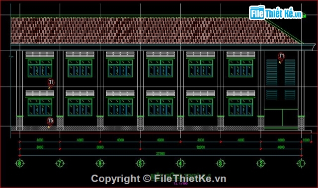 bản vẽ kiến trúc,bản vẽ chi tiết trường học,thiết kế trường học