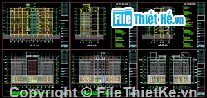 bản vẽ kiến trúc,thiết kế nhà cao tầng,mẫu nhà cao tầng