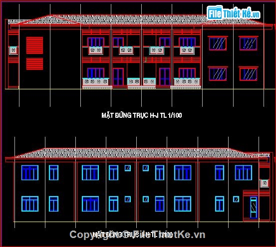 trường mẫu giáo Phú Thanh,bản vẽ trường mẫu giáo,thiết kế trường mẫu giáo