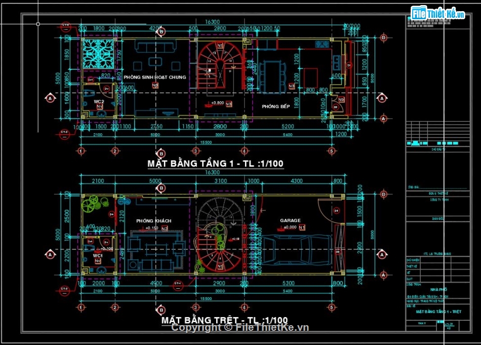 file cad nhà phố 5 tầng,cad nhà phố 5 tầng 5x15.5m,bản vẽ cad nhà 5 tầng,dwg kiến trúc nhà 5 tầng