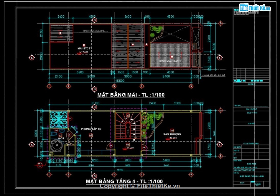 file cad nhà phố 5 tầng,cad nhà phố 5 tầng 5x15.5m,bản vẽ cad nhà 5 tầng,dwg kiến trúc nhà 5 tầng