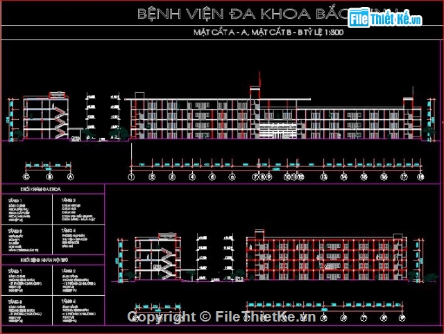 Bệnh viện đa khoa Bắc Ninh,bản vẽ bệnh viện Bắc Ninh,thiết kế bệnh viện,mẫu bệnh viện có phối cảnh
