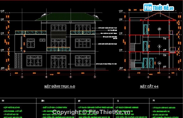 biệt thự 3 tầng,kiến trúc biệt thự,M&E,nhà kích thước 12 x 25m