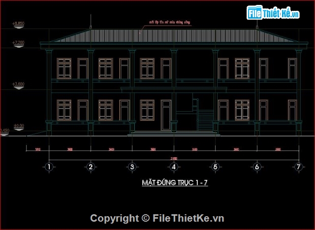 kết cấu nhà hiệu bộ,thiết kế tổng thể trường cao đẳng du lịch,công trình phụ trợ