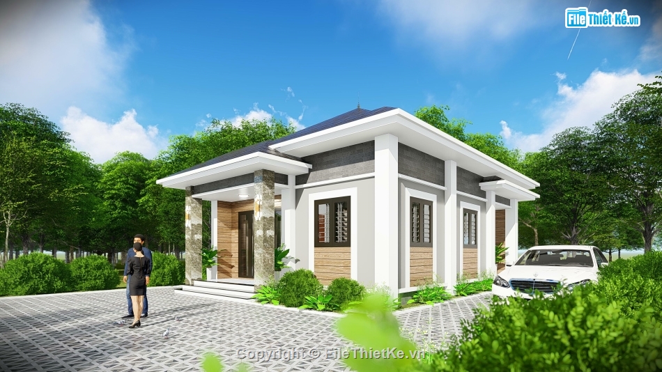 nhà cấp 4 mặt tiền 7m,nhà cấp 4 kích thước 7.5x10m,nhà cấp 4 mái nhật