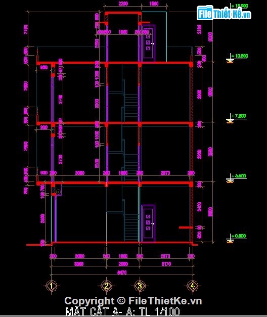 Bản vẽ,Kiến trúc,Bản vẽ nhà phố,1 trệt 2 lầu