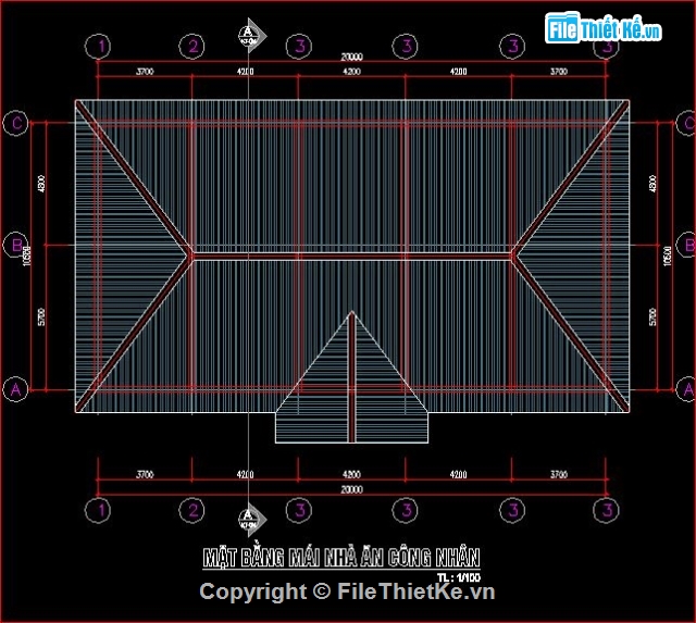 kiến trúc nhà ăn công nhân,file cad kiến trúc nhà ăn,nhà máy bột nghiền Nghệ An