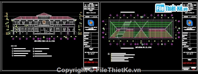 Bản vẽ nhà hiệu bộ 2 tầng,Kiến trúc đầy đủ nhà hiệu bộ 2 tầng Bắc Lý,Thiết kế nhà hiệu bộ 2 tầng KT 11.6x32.4m,bản vẽ thiết kế nhà hiệu bộ 2 tầng